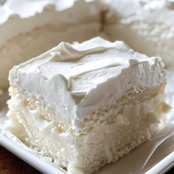 Divine Delight: Heavenly White Snack Cake