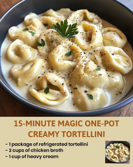 15 Minute Magic One Pot Creamy Tortellini