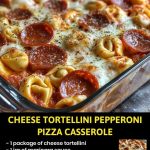 Cheese Tortellini Pepperoni Pizza