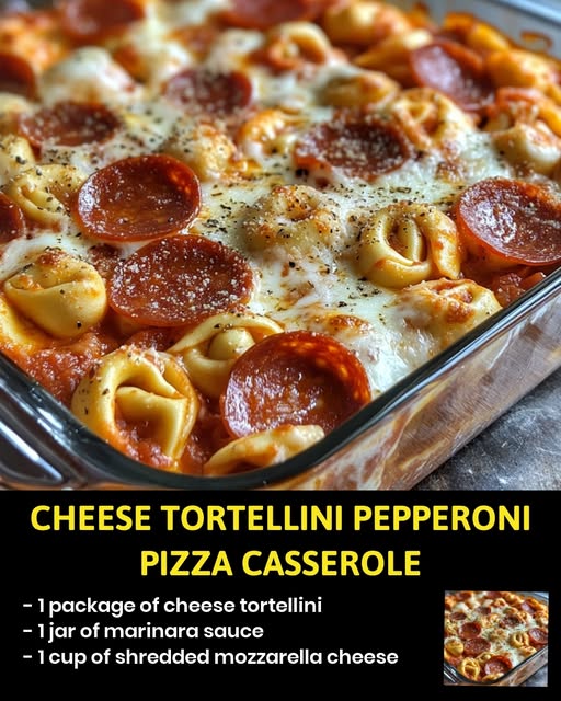 Cheese Tortellini Pepperoni Pizza