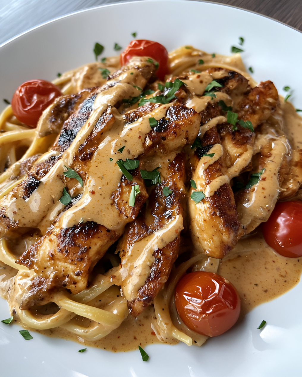 Creamy Cajun Chicken with Parmesan Pasta Sauce Recipe