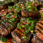 Easy Grilled Steak with Chimichurri Sauce