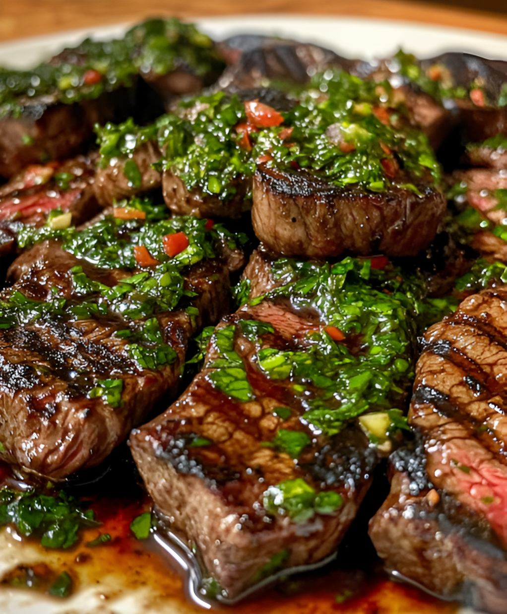 Easy Grilled Steak with Chimichurri Sauce