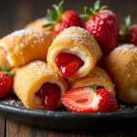 Strawberry Cheesecake Egg Roll Bites Recipe