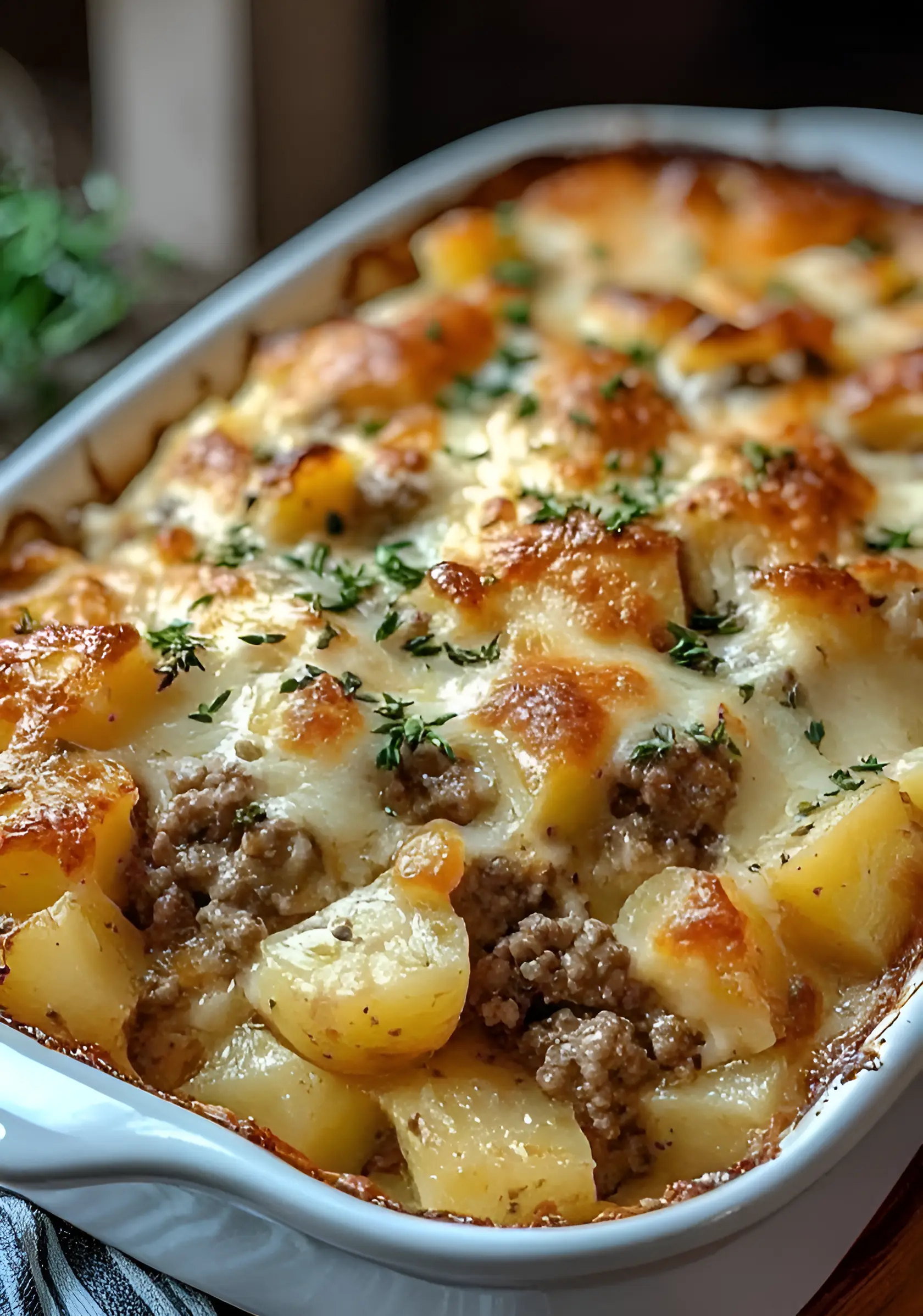 Easy Hamburger Potato Casserole Recipe